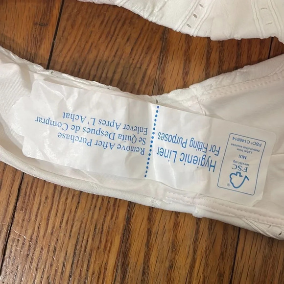 Andie Bikini Set Delray Top 90s High Waisted Bottom Bikini blue cream sz XS NWT - Picture 8 of 13